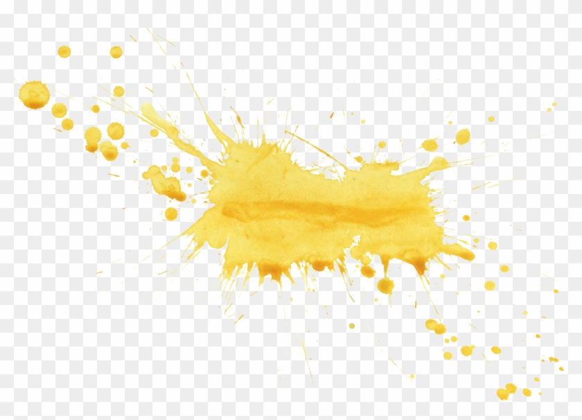 Paint Splatter Gold Paint Splatter Anna Jelen Png Transparent - Yellow ...