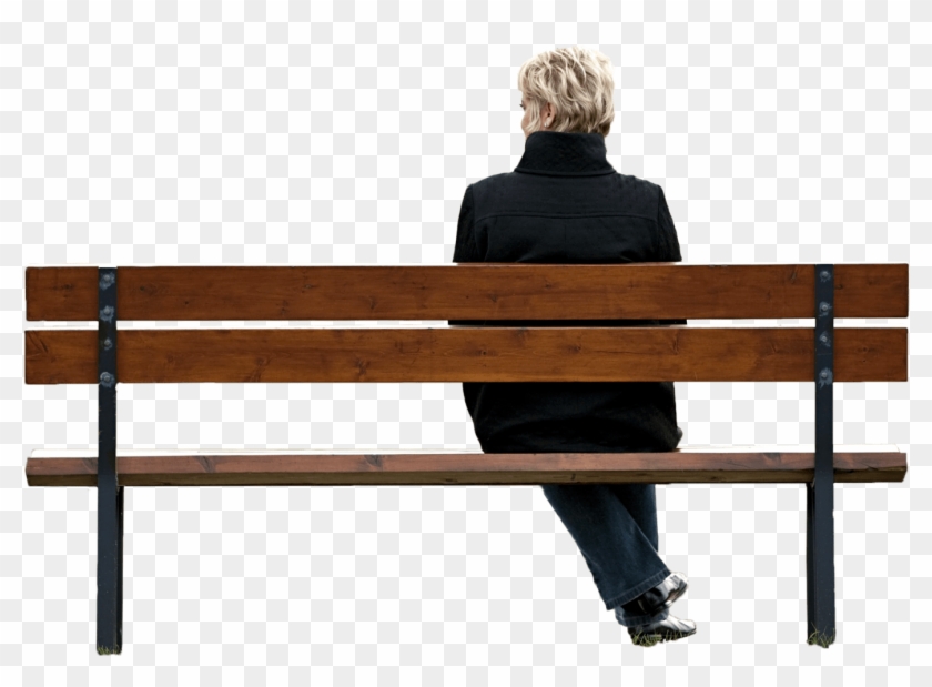 Png People Sitting On Bench Back Of Bench Png, Transparent Png