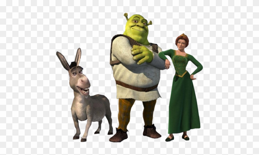 Shrek Fiona Donkey And Puss In Boots, HD Png Download, png download,  transparent png image