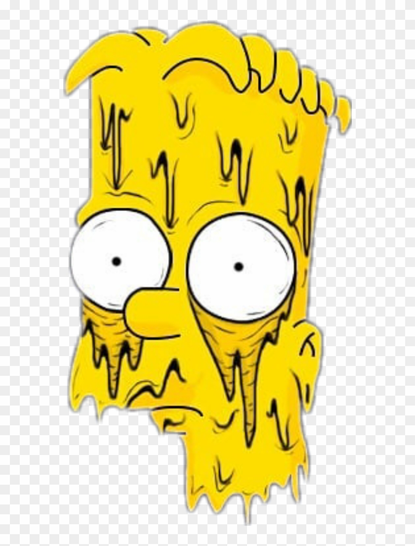 Download Bart Simpson Orange Supreme Wallpaper