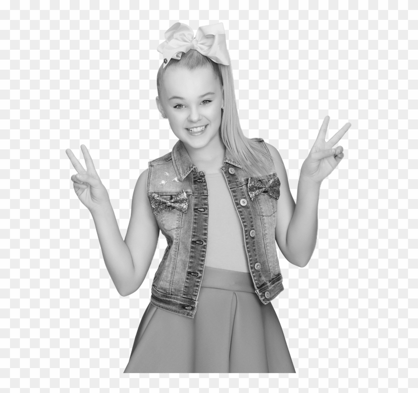Jojo Siwa - Jojo Siwa Black And White, HD Png Download - 578x710