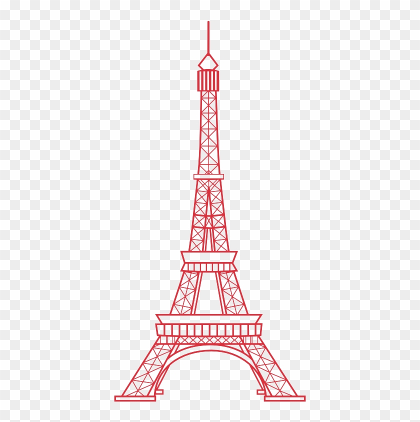 Torre Eiffel Rosa Png - Printable Eiffel Tower Outline