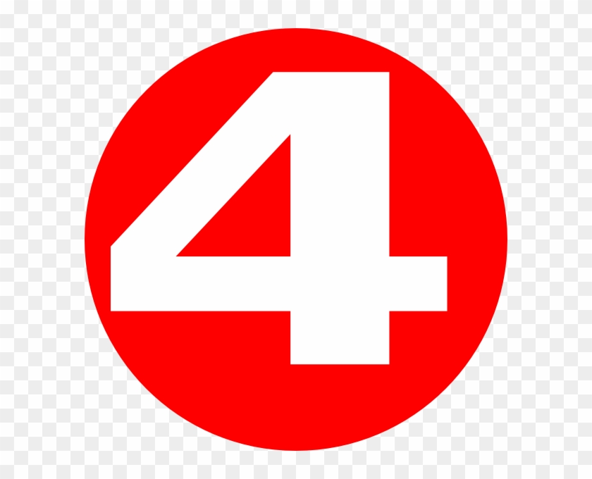 Red Circle Icon With Number - 4 Red Icon Png, Transparent Png - 600x600