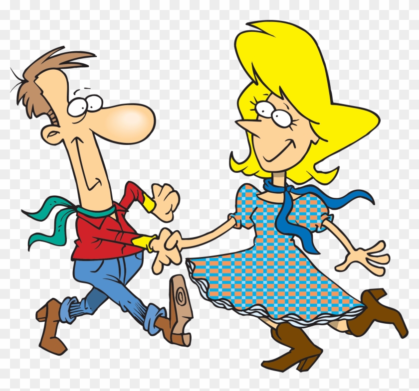 Funny Dancing Cartoon Images Images - Square Dance Day Clip Art, HD Png
