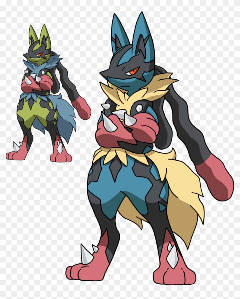 Transparent Lucario Png - Pokemon Mega Lucario Shiny, Png Download