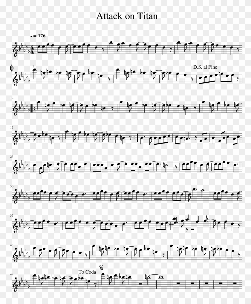 Attack On Titan Bts Spring Day Flute Sheet Music, HD Png Download