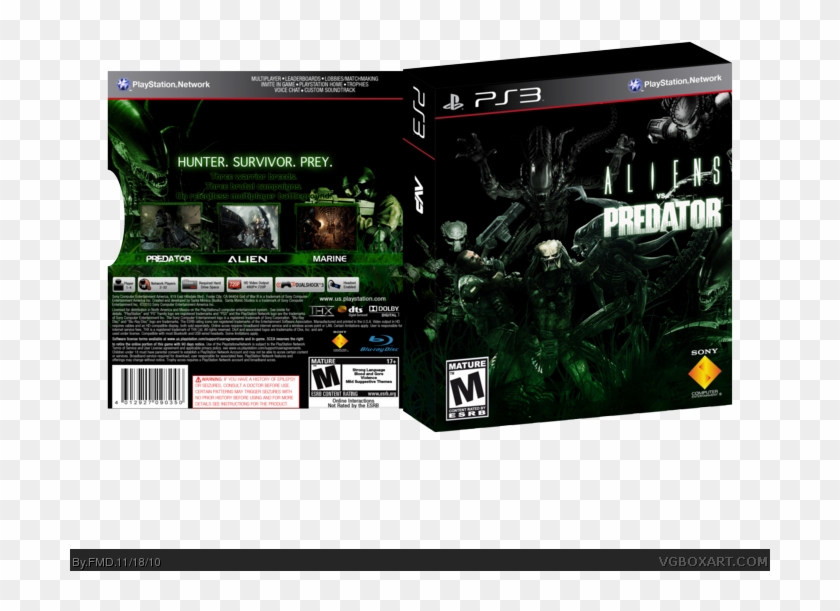 Alien versus Predator Xbox 360 Box Art Cover by joaofuel