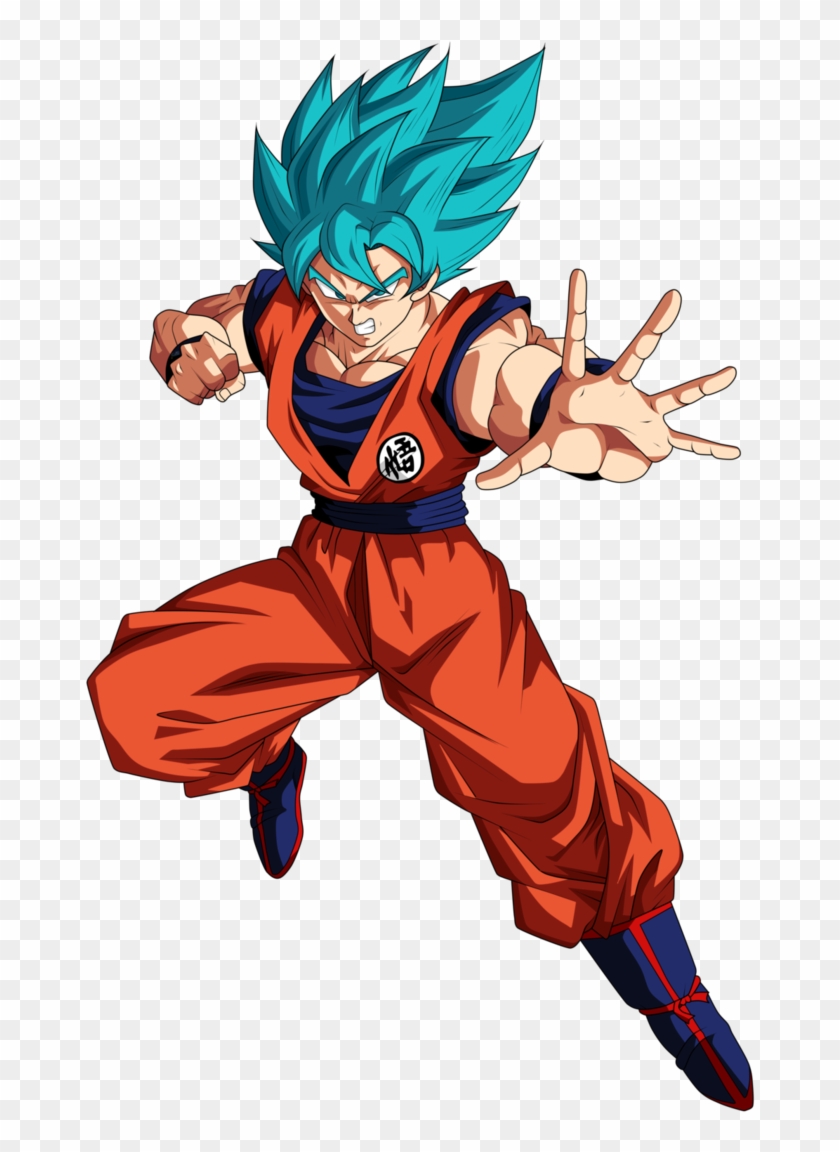 Goku Blue Png - Goku Ssj Blue Png, Transparent Png - 726x1099