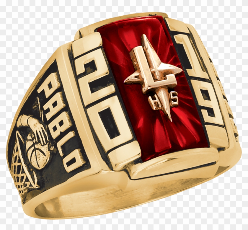 Keepsake Personalized Men's Crest Class Ring Available Engagement