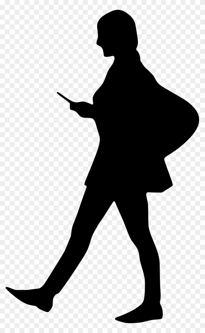 Woman Walking Silhouette Png, Transparent Png - 793x1280 (#1290225