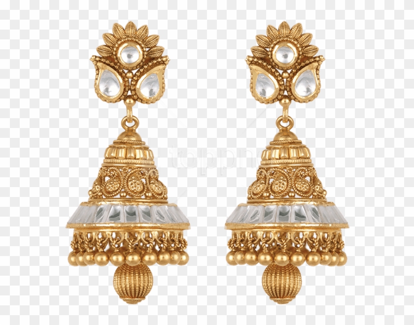Gold sales jhumka png