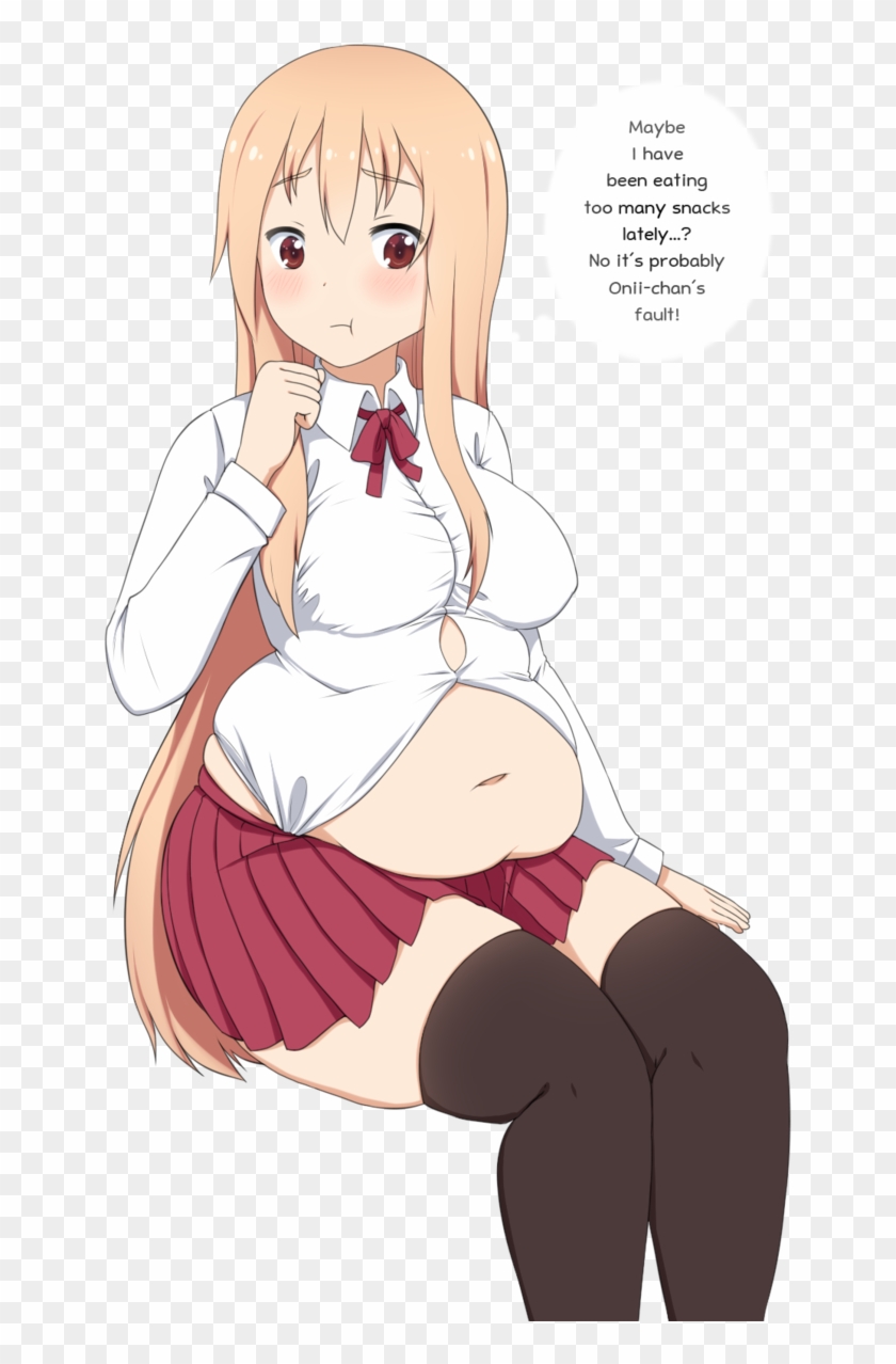 Umaru-chan's Habit By Cakehoarder - Chubby Belly Anime Girls, HD Pn...