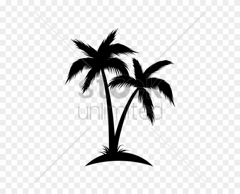 Silhouette Of Coconut Tree Vector Image - Coconut Tree Vector Art, HD ...