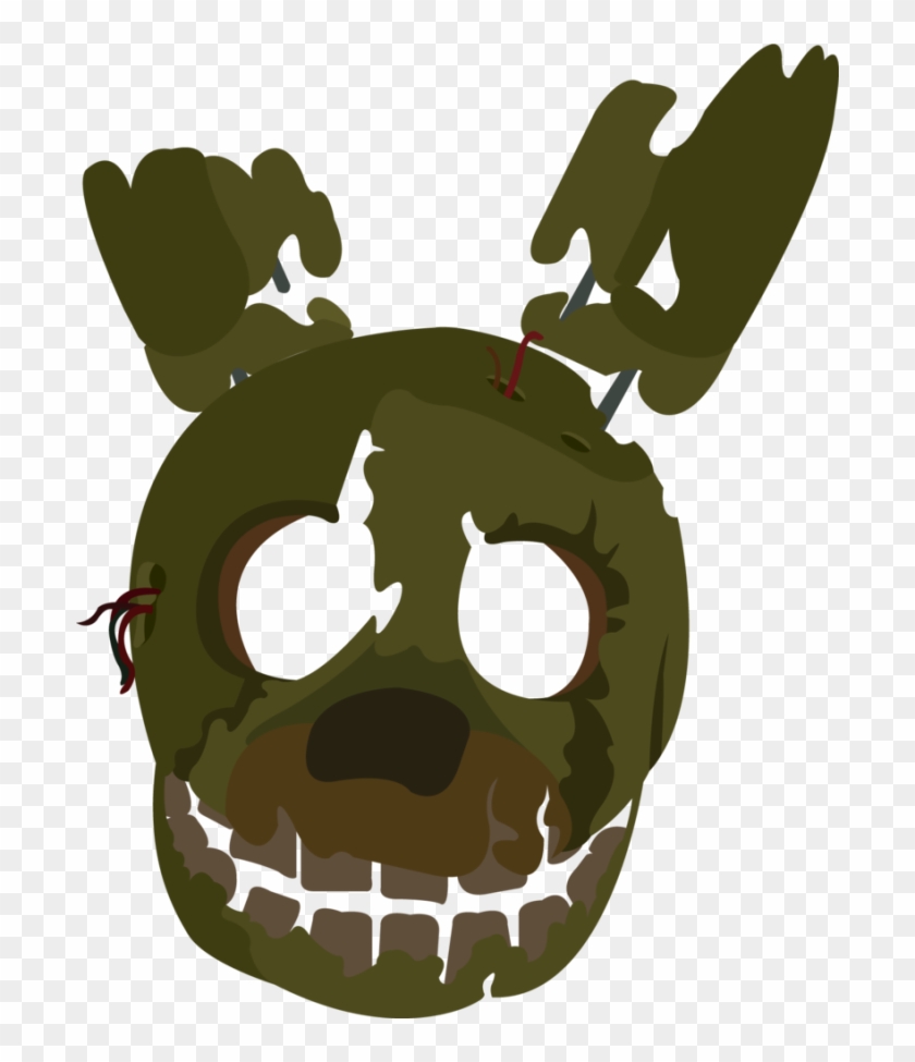Springtrap Mask Fnaf Vector, HD Png Download 700x895 (1431214