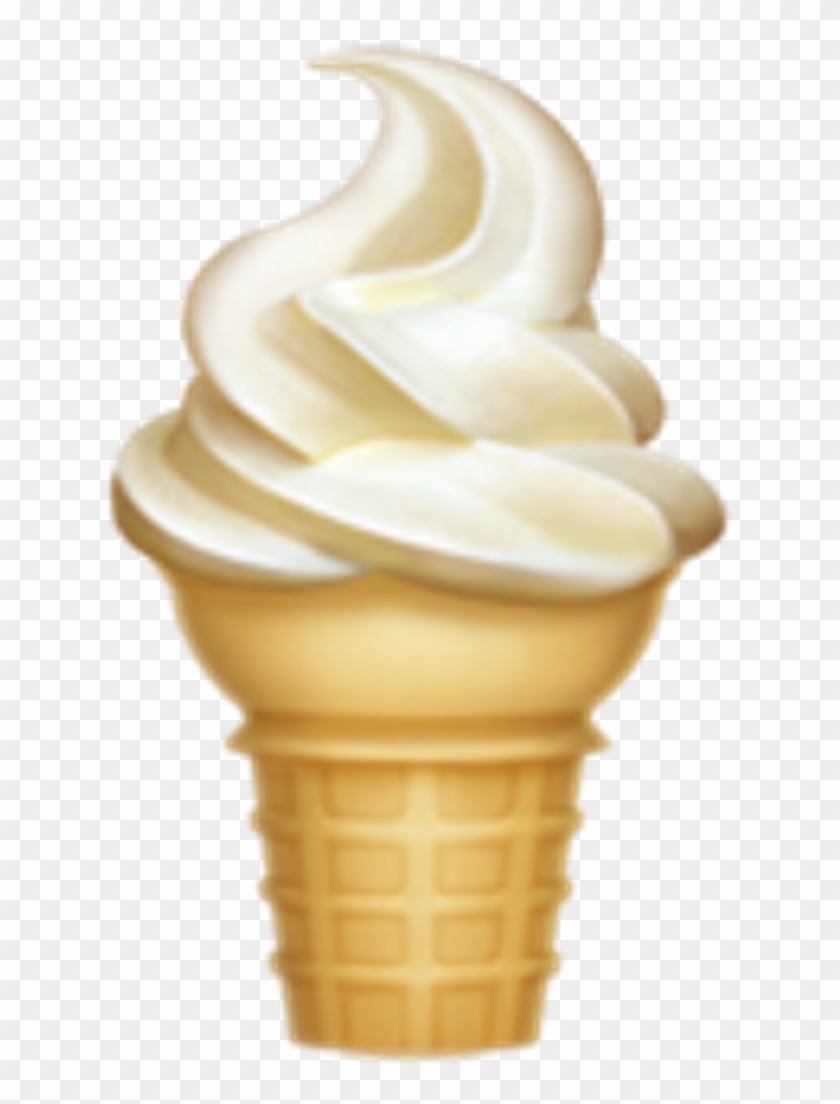 •soft Ice Cream Emoji 🍦 Ice Cream Emoji, HD Png Download 1024x1024