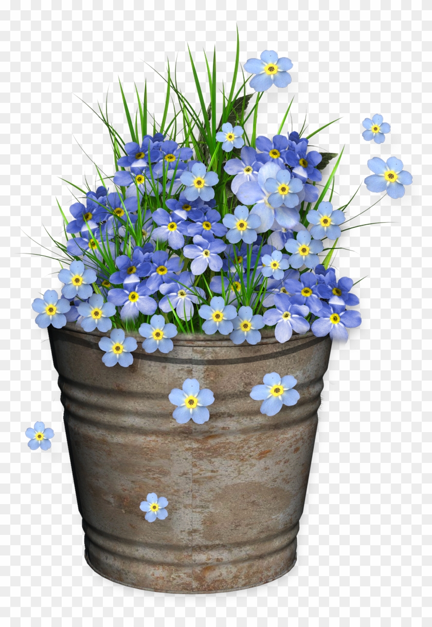 28 Collection Of Bucket Clipart Png - Flower Bucket Drawing