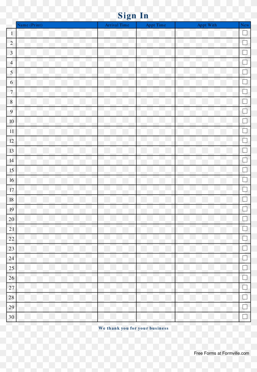 blank patient sign in sheet sign in sheet name number blank sign in sheet name
