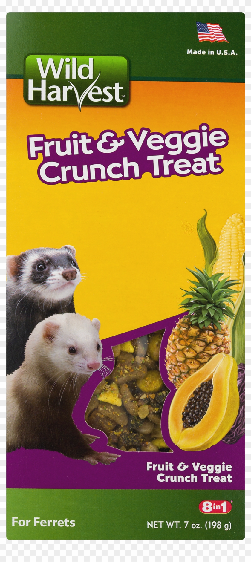 Wild Harvest Fruit And Veggie Crunch Treats For Ferrets, Wild Harvest