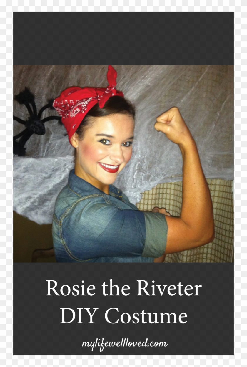 Find hd Diy Rosie The Riveter Halloween Costume Idea // Halloween - Last Mi...