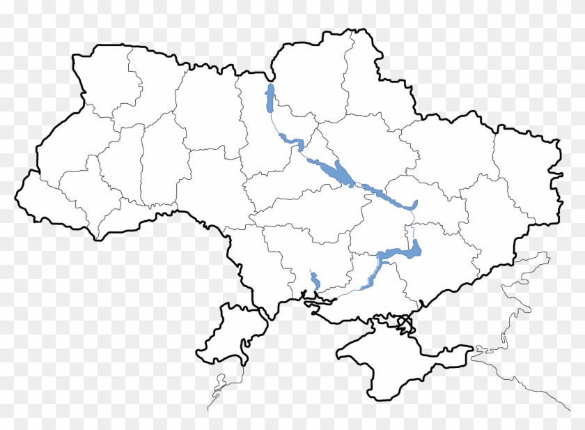 Vector Map Of Ukraine With Regions Outline Free Vector Maps Images
