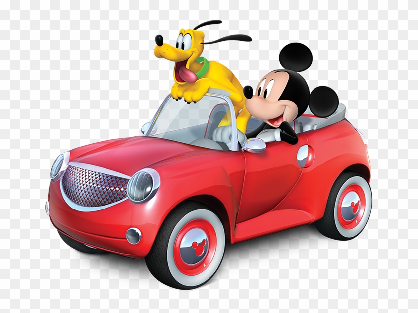 Car Clipart Mickey Mouse Clubhouse - Mickey In Car, HD Png Download -  657x549 (#167642) - PinPng