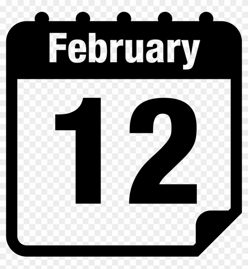 February 12 Calendar Page Svg Png Icon Free Download Calendar Feb Icon Png Transparent Png 944x980 1602326 Pinpng