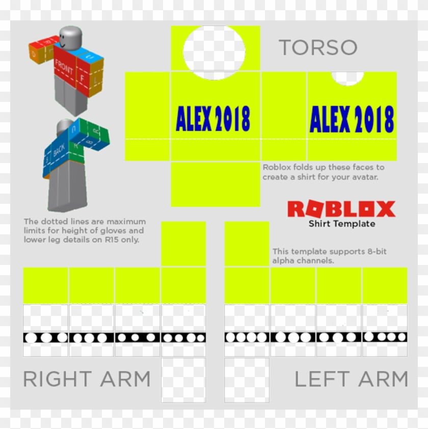 Roblox Shirt Template PNG, Transparent Roblox Shirt Template PNG