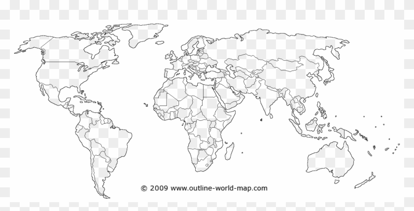 Global Overview Of Cbd World Map Outline Black Hd Png Download 1357x628 Pinpng
