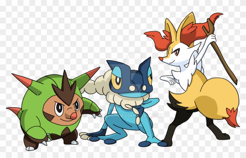 286kib, 1024x610, Kalos Starter Evolutions By Tails19950d6mduul Pokemon Kalos Starters