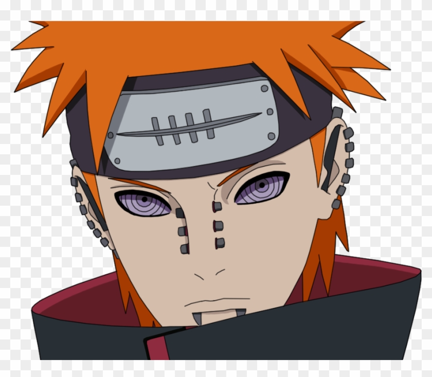 Naruto Pain Clipart Line - Pain Face Naruto Drawing, HD Png Download ,  Transparent Png Image