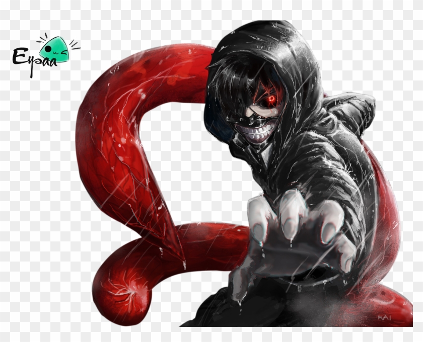 Tokyo Ghoul Kaneki Ken Awesome Creepy Anime Print Kaneki Tokyo Ghoul Png Transparent Png 1711x1305 Pinpng