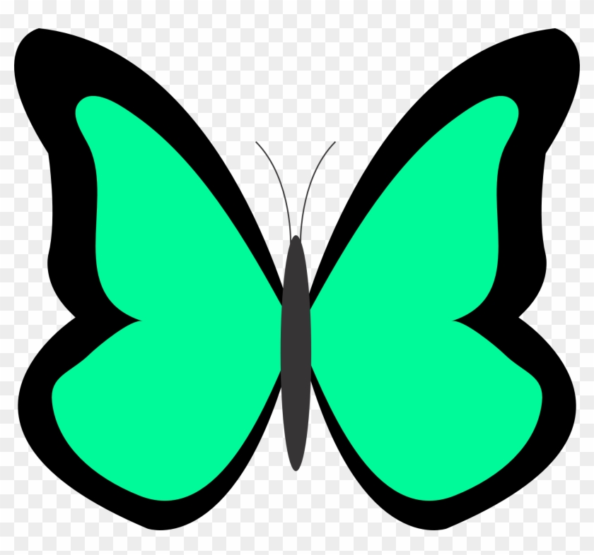 Spring Butterfly Clip Art Background 1 Hd Wallpapers - Simple Butterfly