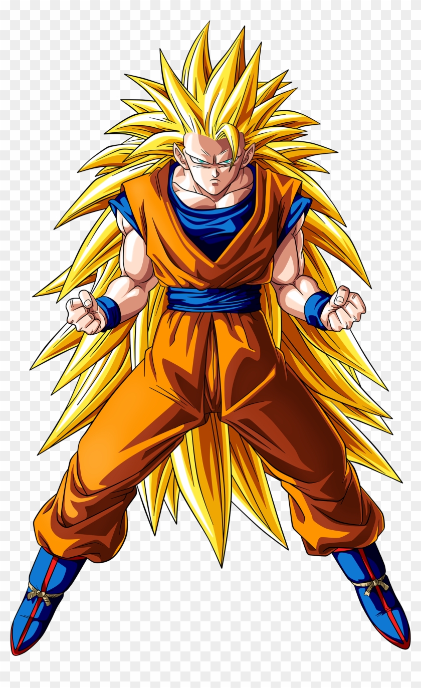 desenho goku super sayajin 3 - Clip Art Library