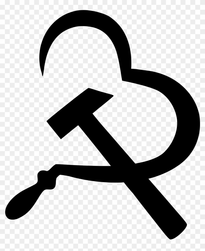 Hammer And Sickle Heart, HD Png Download 1600x1887 (189909) PinPng