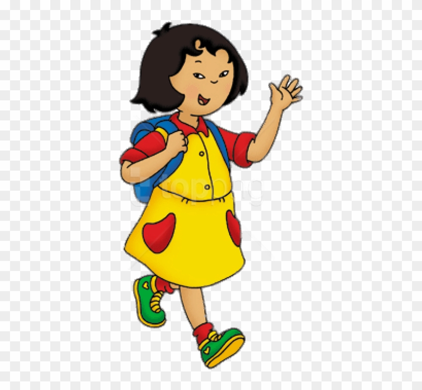 Free Png Download Caillou S Friends Sarah Walking To Caillou