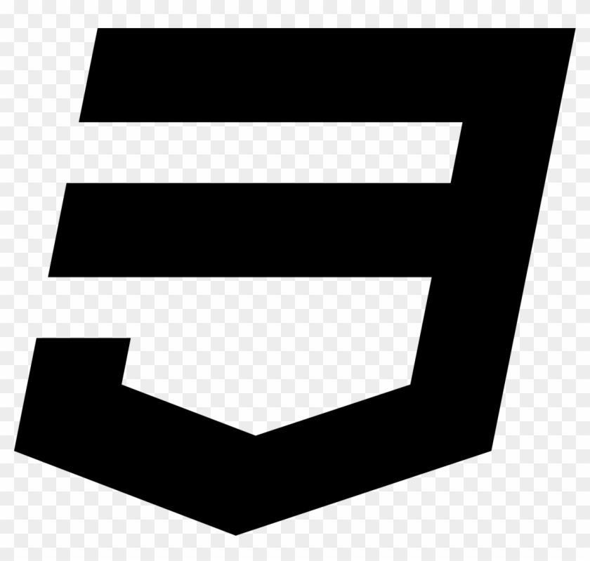 Html5 Css3 Styling - Css Logo Black And White, HD Png Download ...