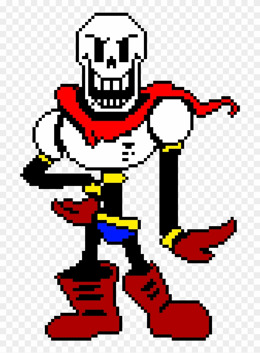 Undertale - Papyrus - pixel art by Usagi59K on DeviantArt