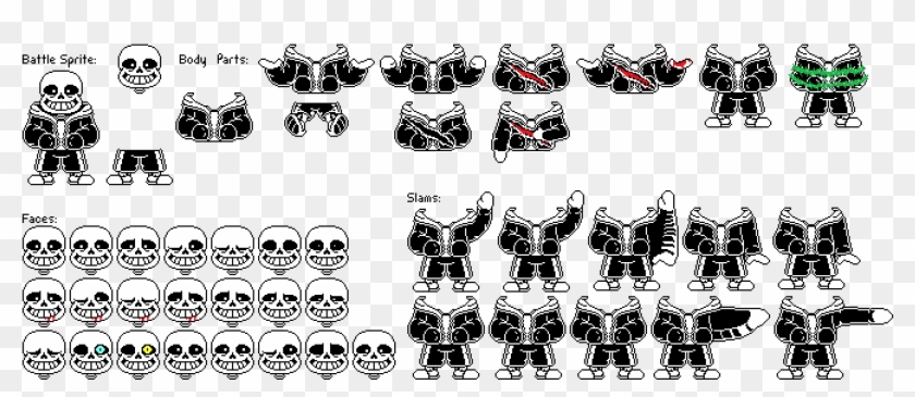 Sans Face Sprite Png Sans Battle Sprite Sheet Transparent - roblox sans battle