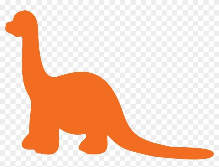 Download Orange Silhouette Of A Dinosaur Free Dino Svg Hd Png Download 1920x1382 1976402 Pinpng