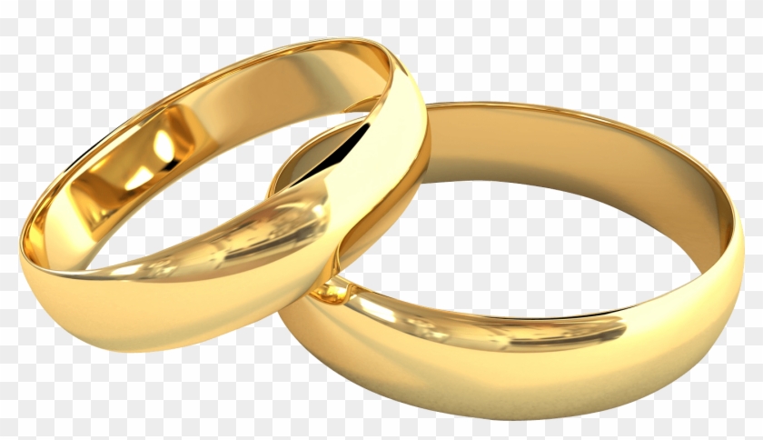 Two Gold Wedding Bands Intertwined clipart. Free download transparent .PNG  | Creazilla