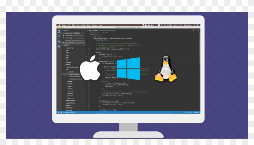 Visual Studio Code - Visual Studio Enterprise For Linux, HD Png ...
