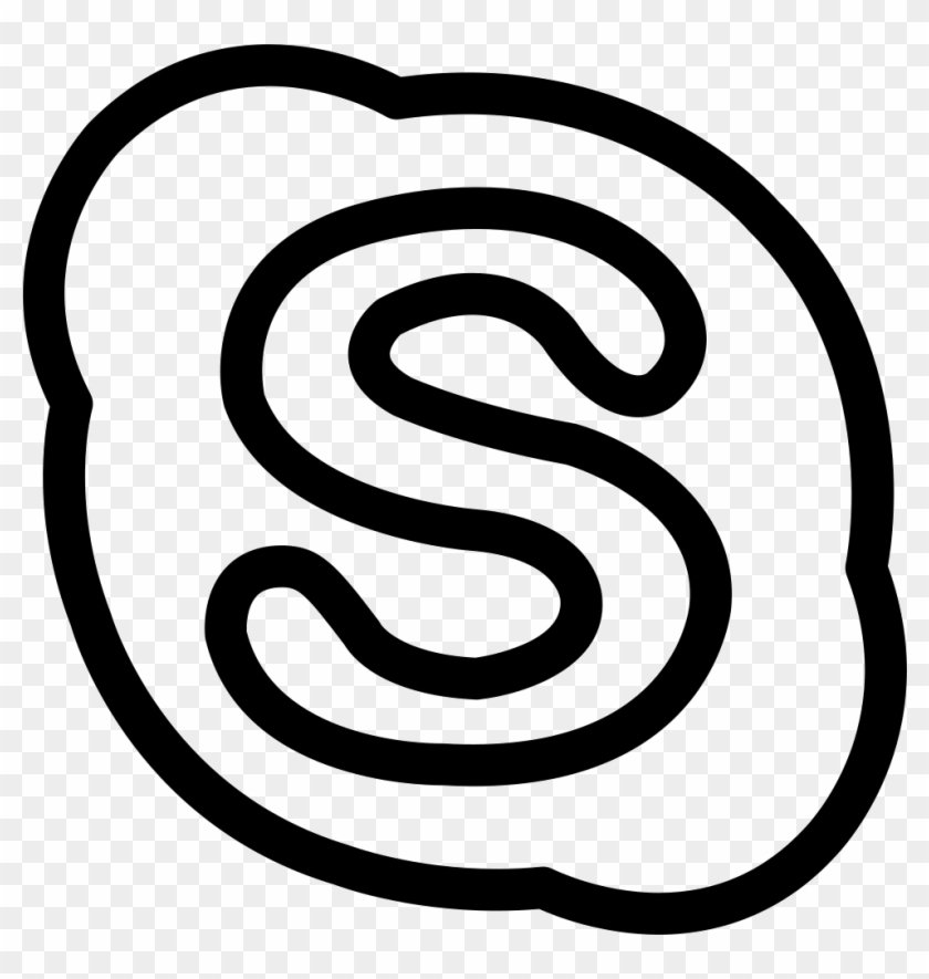 Png File Skype Logo Outline, Transparent Png 981x988 (2131088