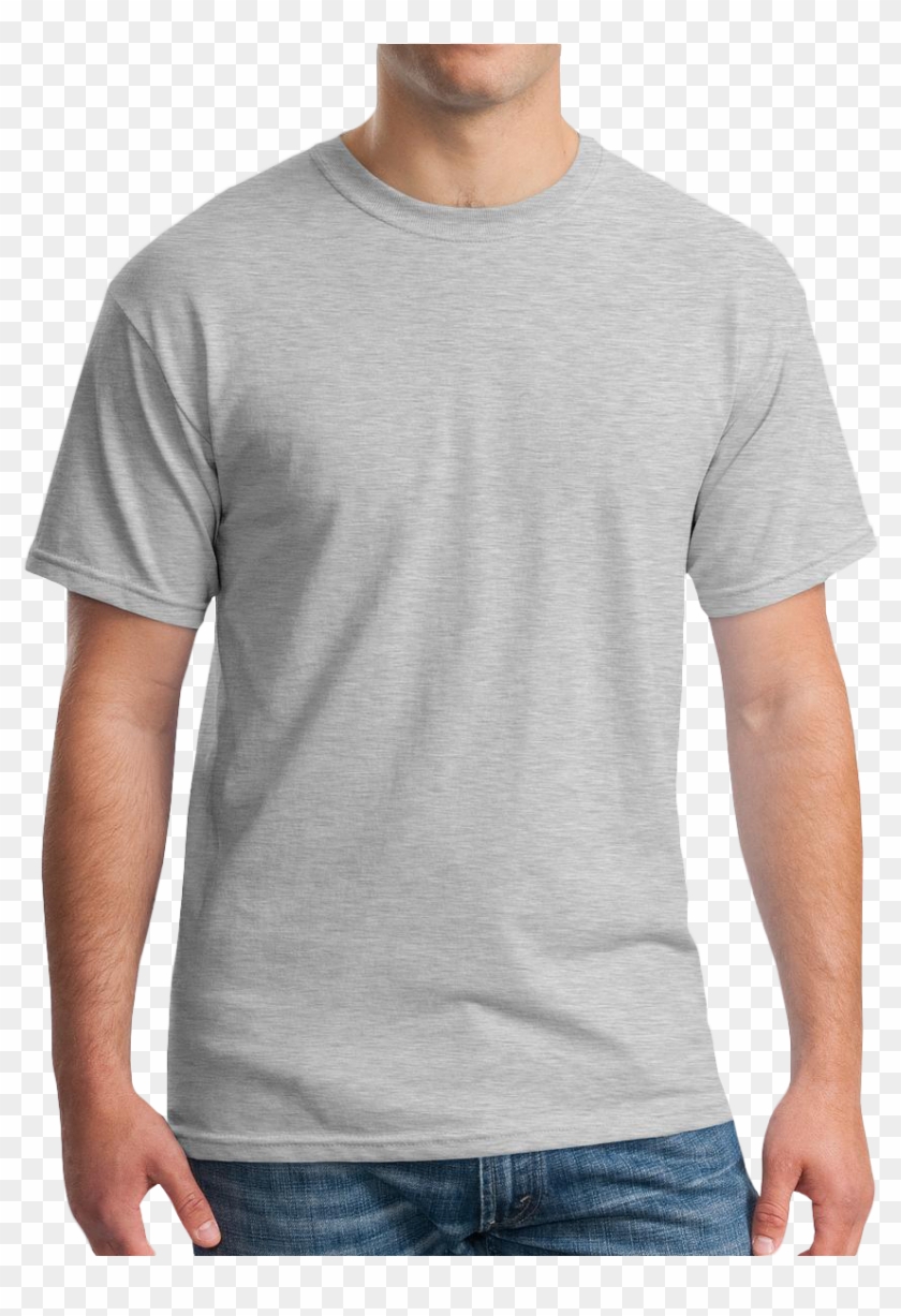 Gildan Ash Grey T Shirt, HD Png Download - 1185x1198 (#2135322) - PinPng