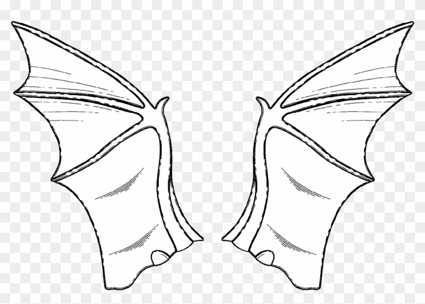 Best Photos Of Bat Wings Template Printable - Illustration, HD Png