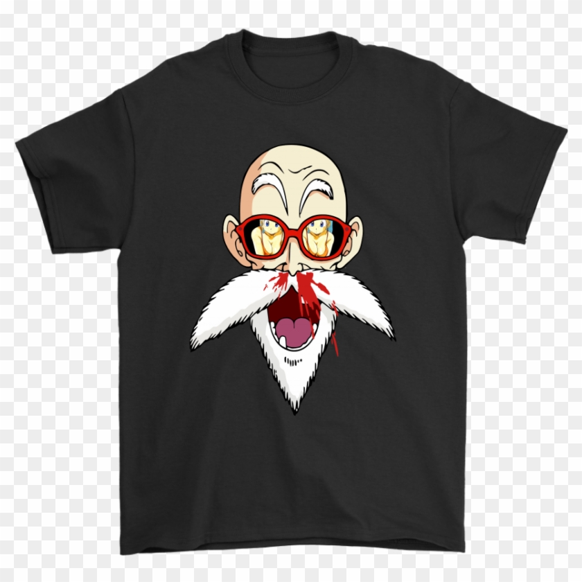 Perverted Master Roshi Nose Bleeding Dragon Ball Shirts Master Roshi Nosebleed Shirt Hd Png