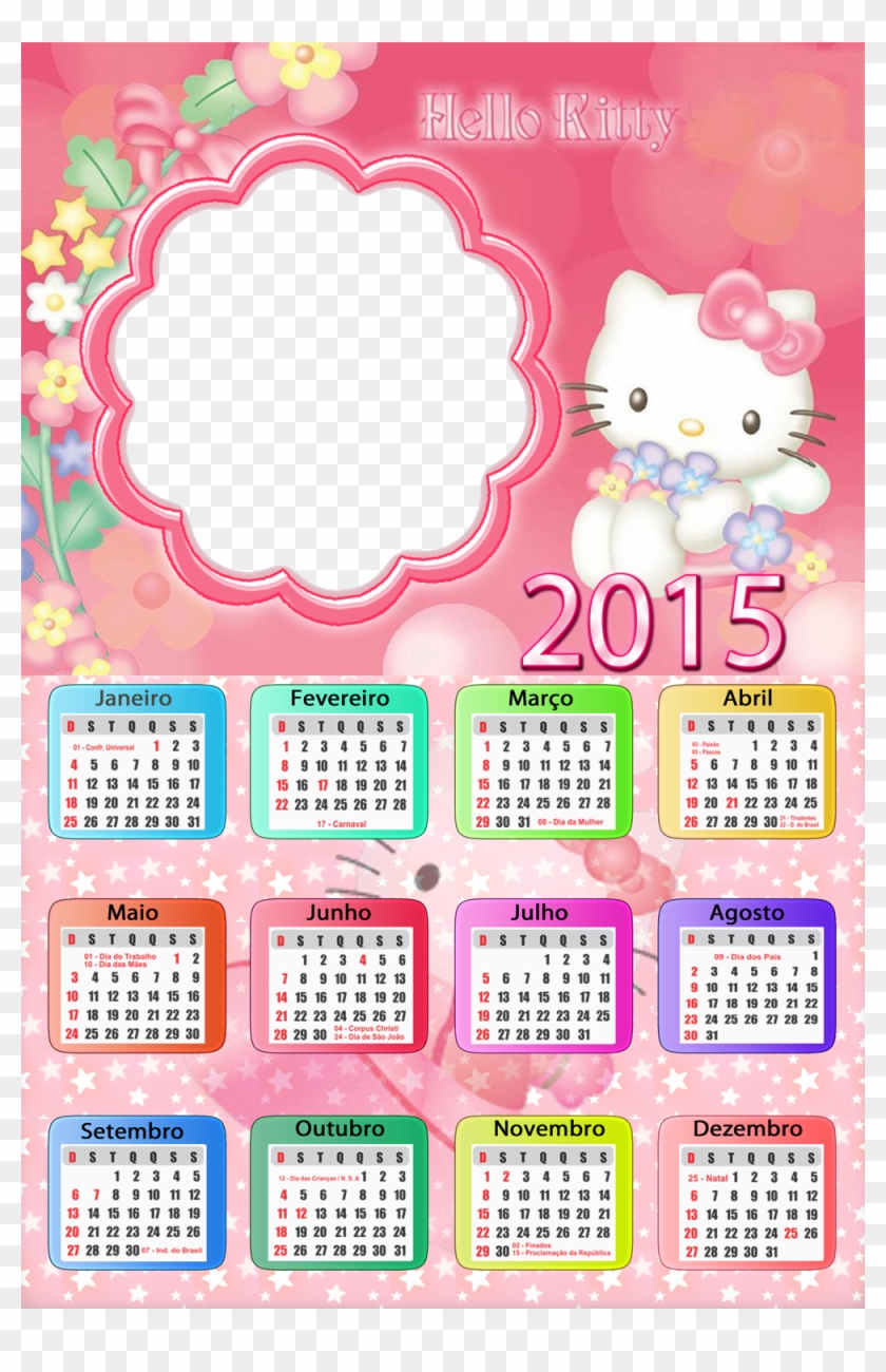 Moldura Helly Kitty Hello Kitty Calendar 2019 Hd Png Download 1000x1500 2201390 Pinpng