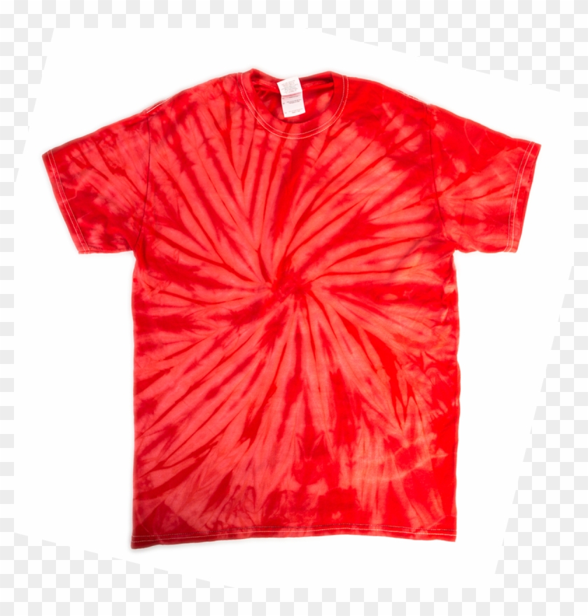 womens red tie dye shirt