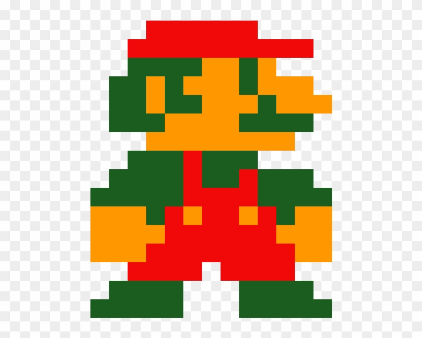 Mario 8-bit Pixel Art - Mario Super Mario Bros 1, HD Png Download(118...