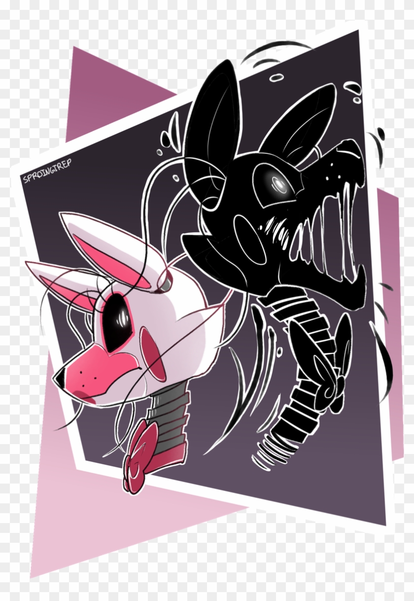 Mangle Fnaf And Sans Undertale Transp - Shadow Freddy X Shadow