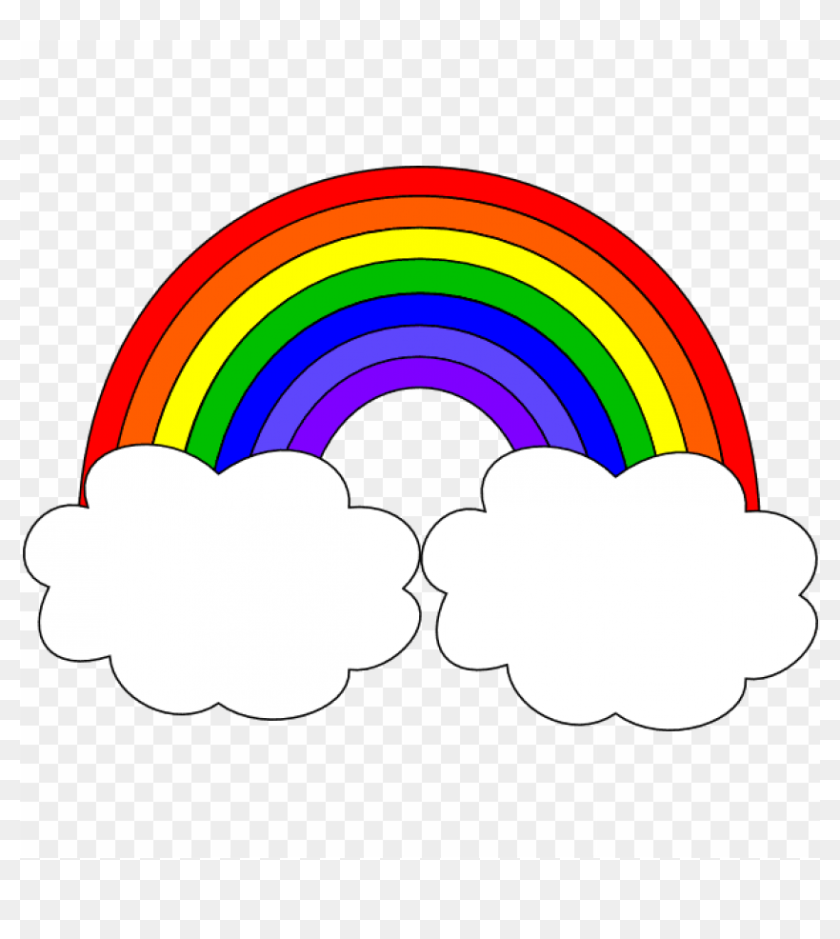 Free Png Download Rainbow Cloud Png Png Images Background Clipart Rainbow Transparent Png 850x605 Pinpng